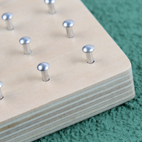 New Montessori Creative Geometric Peg Board Children's Early Education Brain Development Mathematical Transform Wood Toys Wholesale