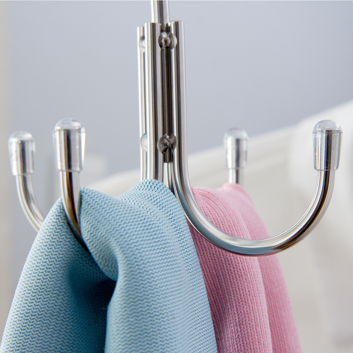 Ou runzhe acero inoxidable cepillado gancho de cuatro garras instalación libre zapato gancho de carga de almacenamiento fuerte bolsa de lazo gancho sólido