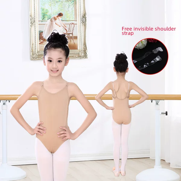 Children's Suspender Intimates One-Piece Dance Clothing Adult Ballet Performance Clothing Girls Nude Leotards