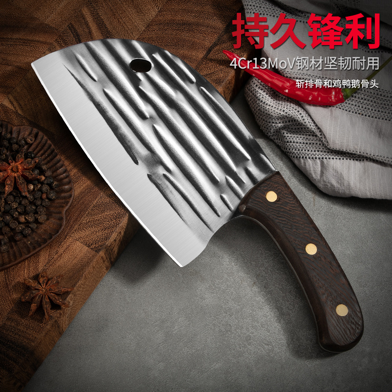 나무 손잡이를 가진 2.5mm 닭 날개 물고기 머리 칼