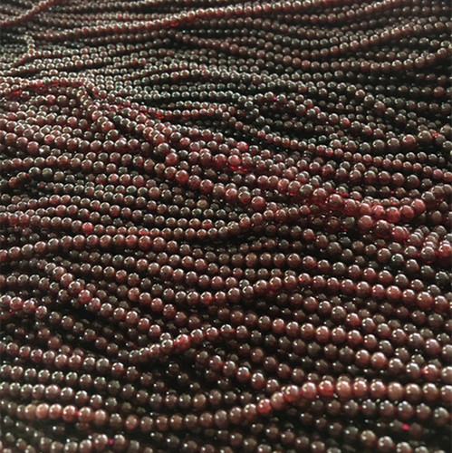 Richong Natural Garnet Round Bead Long Chain Scatter Bead Jewelry Bracelet Wholesale