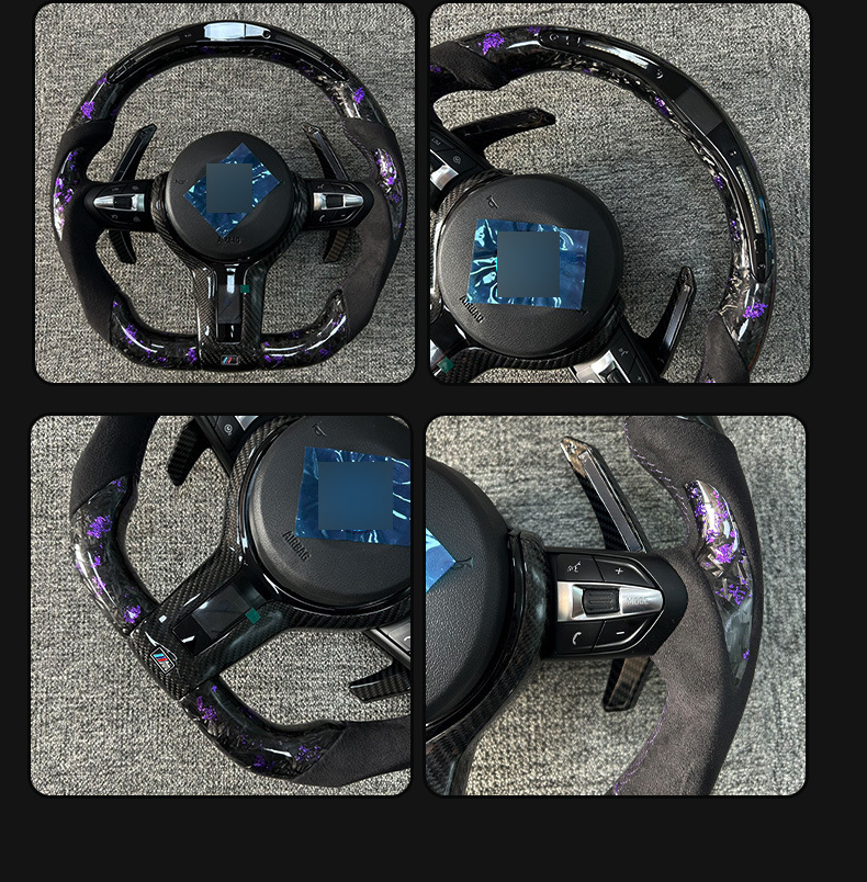 Bmw T-Shaped Forged Carbon Fiber Steering Wheel Suitable for Modification of New and Old Bmw Models, Available for Cross-Border Supply