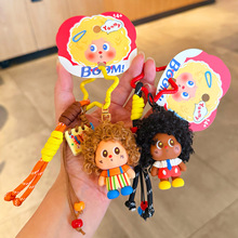 正版原创爆炸头星仔公仔包挂件可爱创意娃娃钥匙扣书包小挂饰潮玩