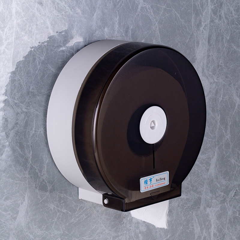 Caja de pañuelos de rollo grande Caja de papel de rollo de hotel Caja de papel de papel de baño de inodoro Caja de papel grande montada en la pared sin perforación