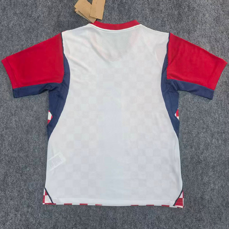 26-27 Hochwertiges Kroatien Heim-Fan-Trikot Kurzarm_voghion.com