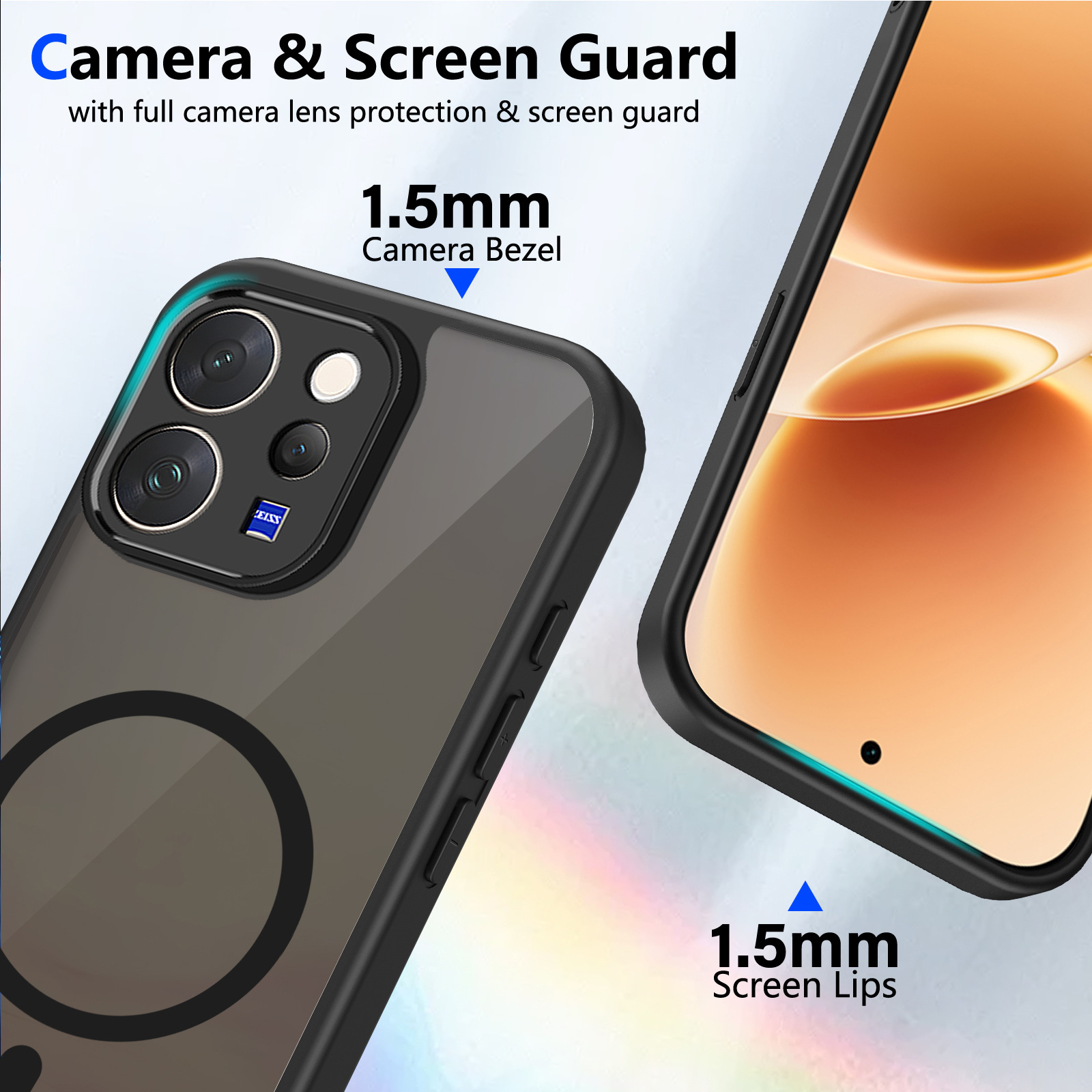 适用vivo V70肤感磨砂磁吸手机壳 V60 LITE防摔 V40 Lite 保护套 - 4