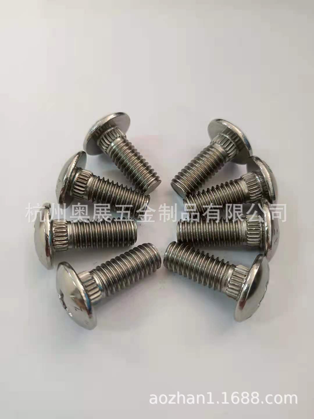 316不锈钢十字大扁头螺丝圆头螺丝滚花花齿螺栓