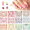 Nail stickers, summer fruit fresh fake nails for nails, suitable for import, new collection