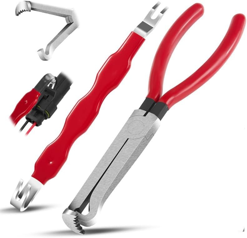 Juego de alicates de disyuntor de conector de alambre, herramientas de hardware de reparación de automóviles, alicates de separación de tubería de aceite tangente de línea multiusos
