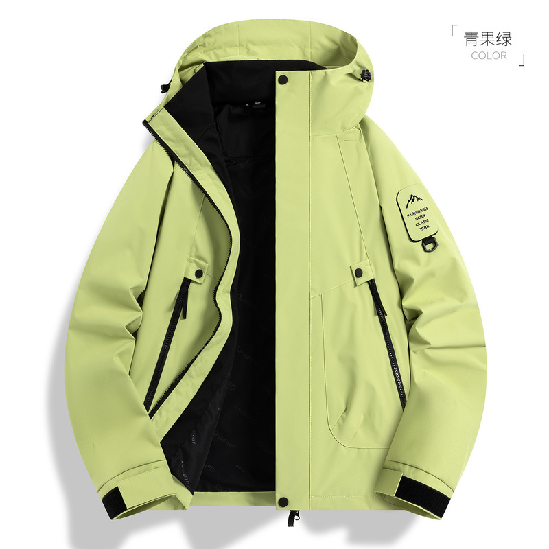 户外机能冲锋衣女款三合一防风防水情侣山系徒步进藏登山服外套男|undefined