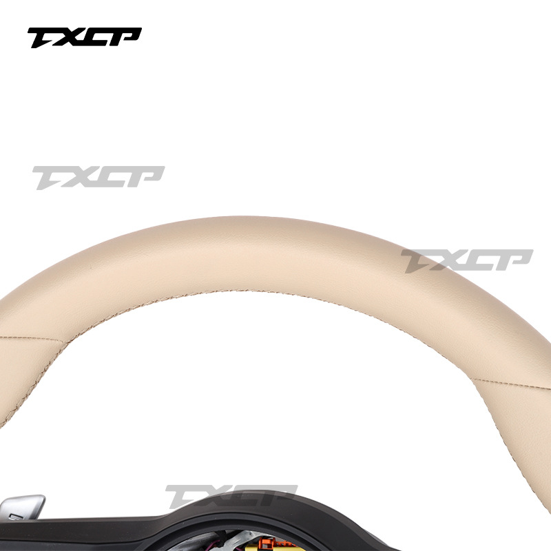 Suitable for Porsche Cayenne, Panamera, Boxster old models upgraded to new models with full leather steering wheel