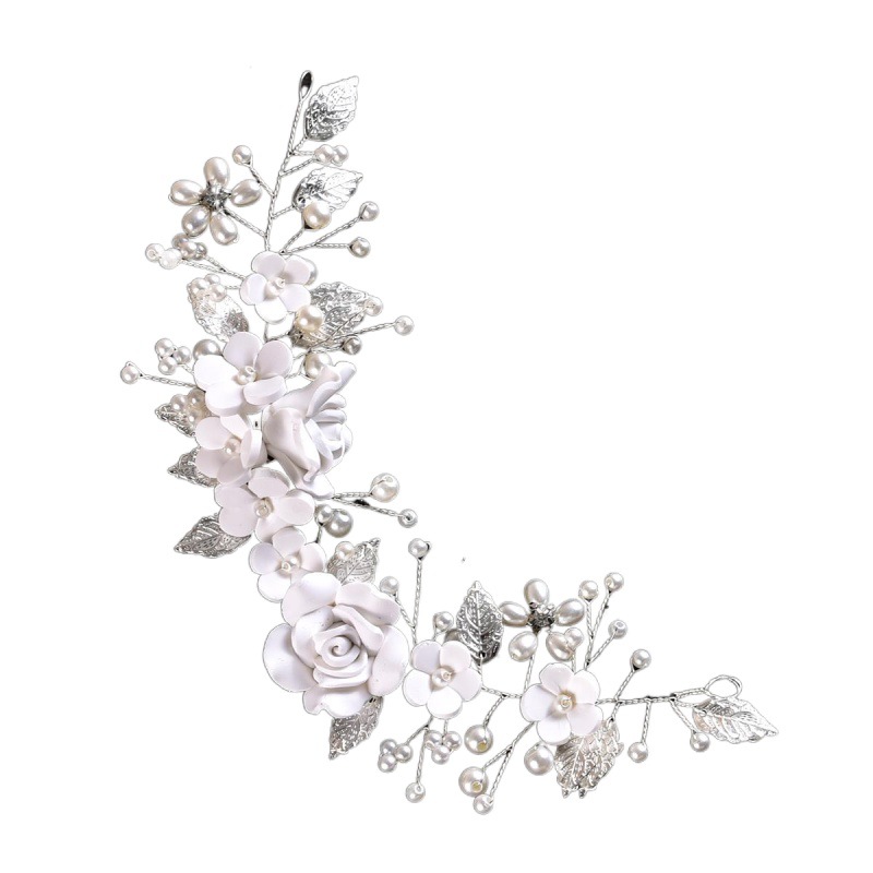 1 Piece Quantity Women's Elegant Flower Alloy Inlay Pearl Hair Clip