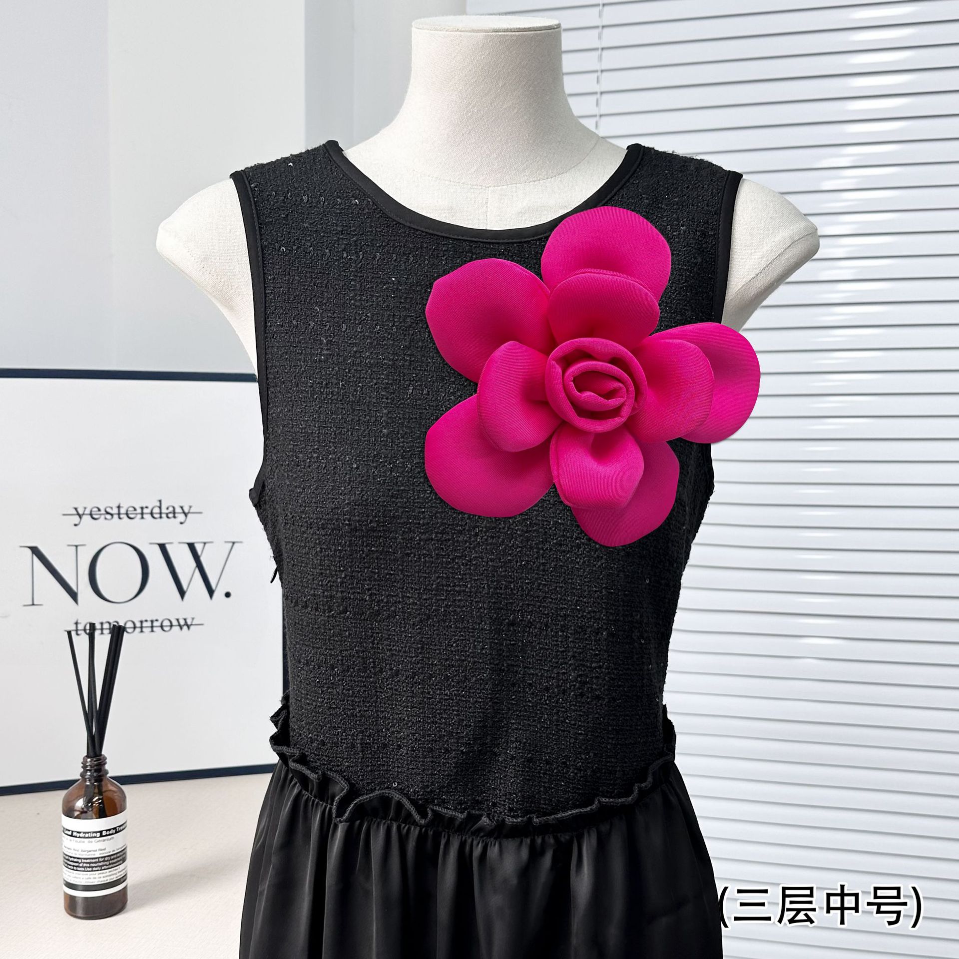 Comercio exterior transfronterizo tela tridimensional flor camisa vestido vestido DIY accesorios de flor hechos a mano venta directa fábrica