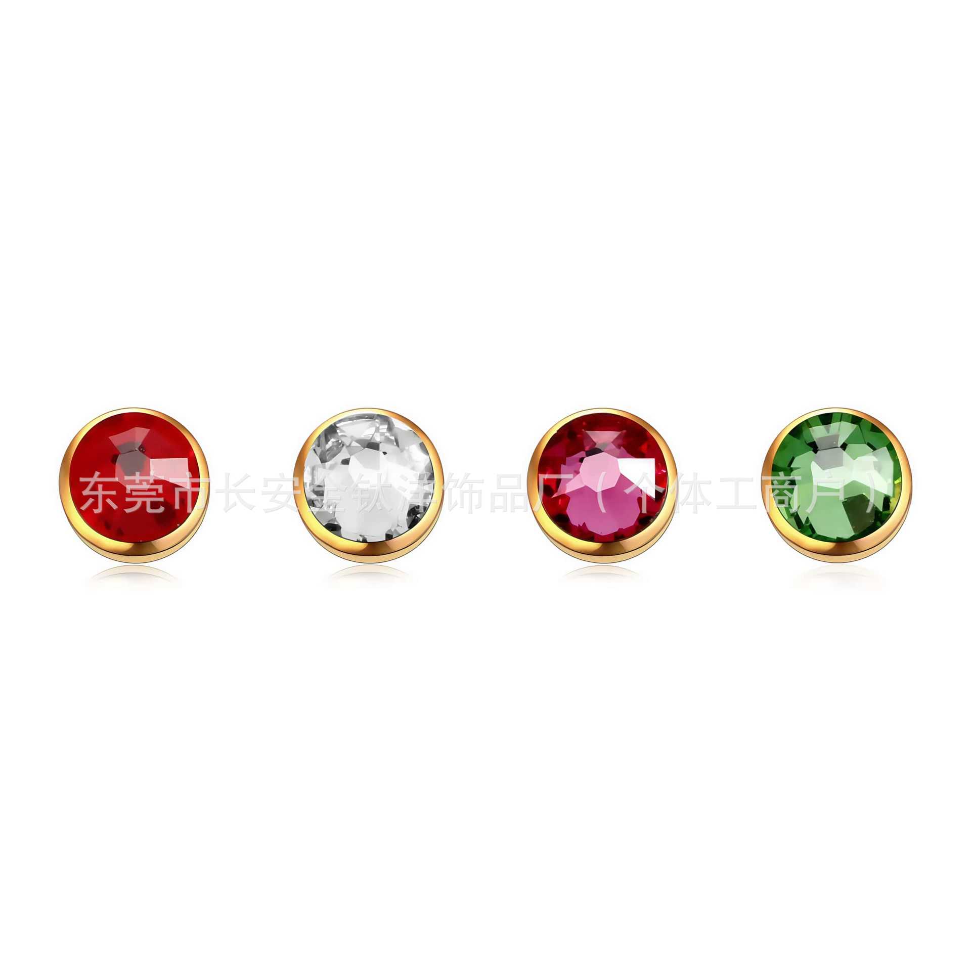 Pointed titanium steel lip stud product view