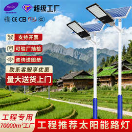 6米太阳能路灯户外工程专用新农村高亮太阳能灯一体式大功率路灯