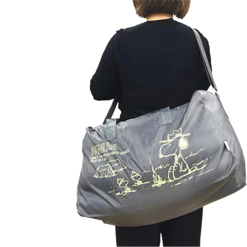 Spot Japanese Cartoon Large-Capacity Puppy Camping Luggage Bag Travel Bag Single Shoulder Crossbody Foldable Portable Travel
