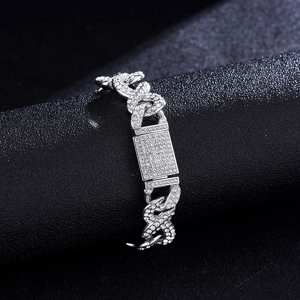 61g Weight Bracelets, Necklace Classification 1 Piece Quantity Daily, Street Occasion Alloy Material Geometric Pattern All Seasons Season Unisex Gender Plating Design Hip-Hop Style Unisex Hip-Hop Bracelets Necklace Geometric Alloy Men Necklace Sets 16