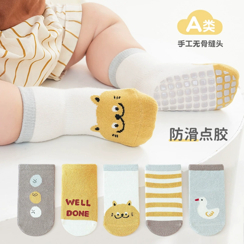 Детские напольные носки класса А, детские Нескользящие Детские напольные носки, детские Холодостойкие носки для малышей, носки до середины икры без костей