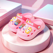 儿童拖鞋夏季幼儿宝宝沙滩洞洞家居男童女童拖鞋软底防滑凉拖批发