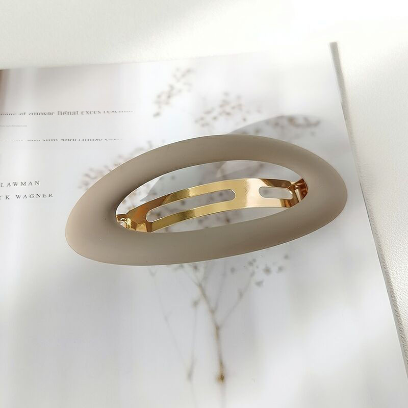 Barrette à cheveux mate minimaliste accessoire de coiffure chic_voghion.com