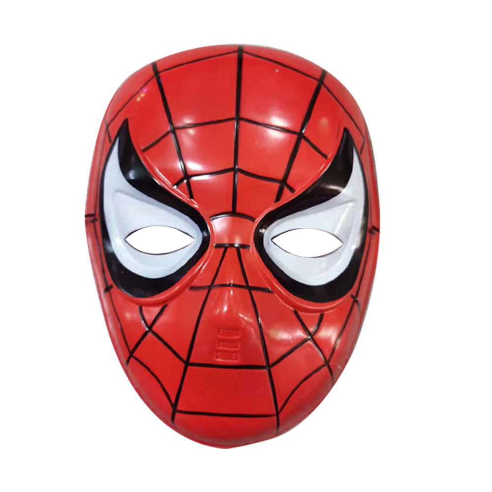 Máscara de Spider-Man de dibujos animados para niños, League of Legends, Capitán América, Batman, Flash, máscara de PVC para juegos de rol en puestos callejeros. image 6