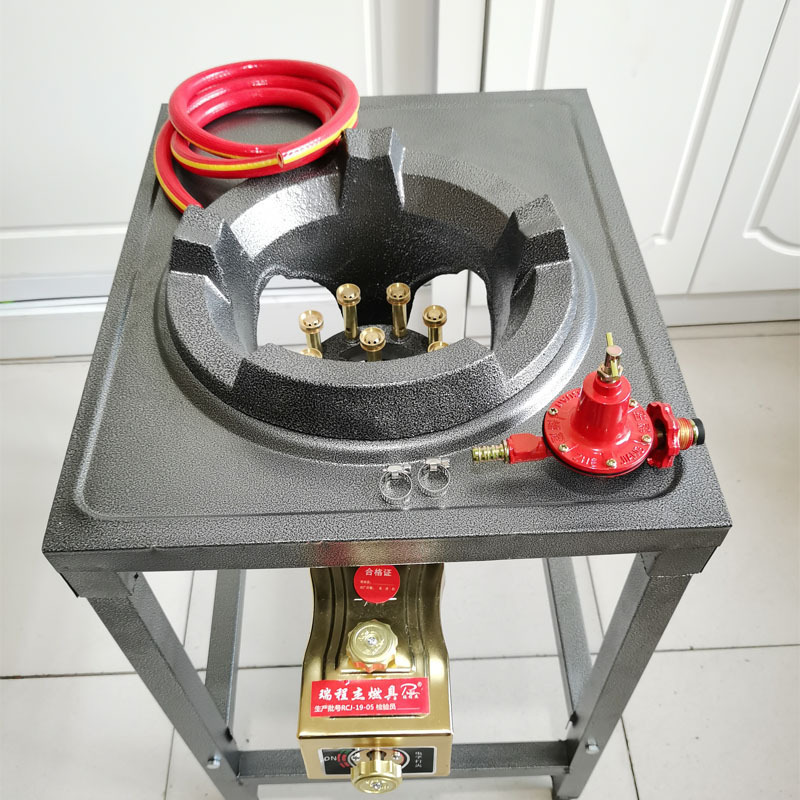 Estufa de fuego feroz Estufa de rejilla de gas natural de gas licuado comercial Estufa individual de gas Estufa de ahorro de energía doméstica de alta presión para restaurantes