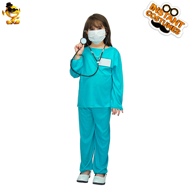 Niña DE LOS NIÑOS vestido quirúrgico partido traje etapa traje mascarada partido traje Cosplay traje