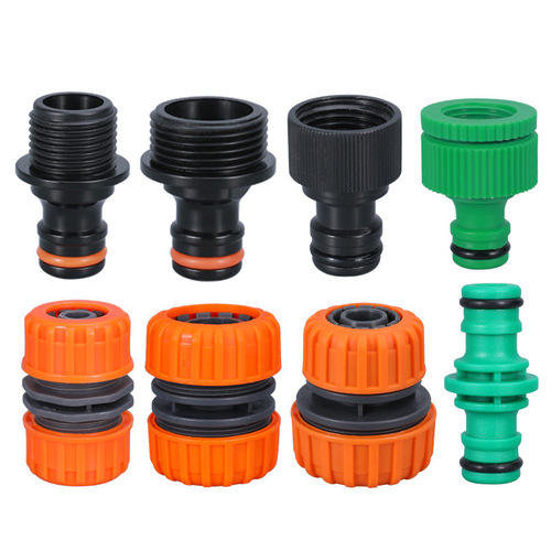 Plastic 6mm quick-connect nipple connector, washing machine, car wash, water hose, quick connector, water passage connector, 4mm soft tube