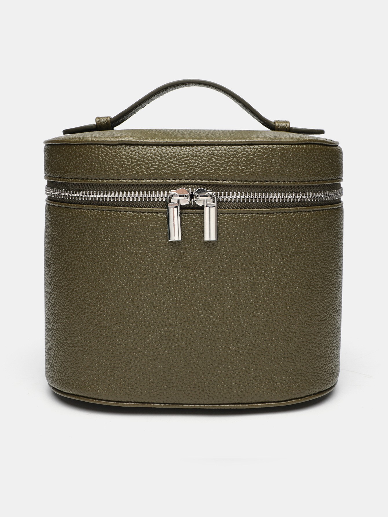 Bolsa de maquillaje portátil de viaje portátil de alto valor de visualización simple de color sólido de dopamina
