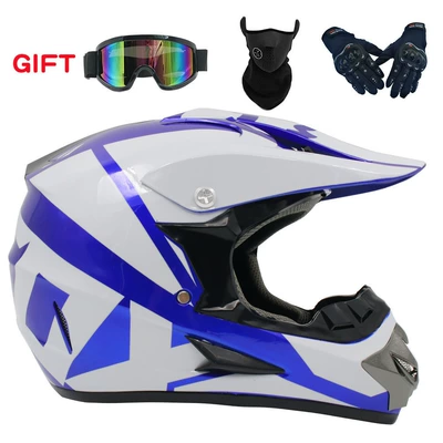 Motosiklet kaskı (dəbilqə) – supply mirror mask gloves - blue-and-white-21-goggles-mask-black-gloves-s