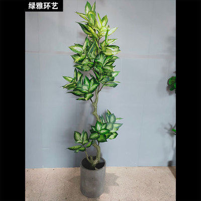 simulation Evergreen Medium bonsai Trees Manufactor Customized Soft loading Landscaping to ground Green plant Open Houses decorate
