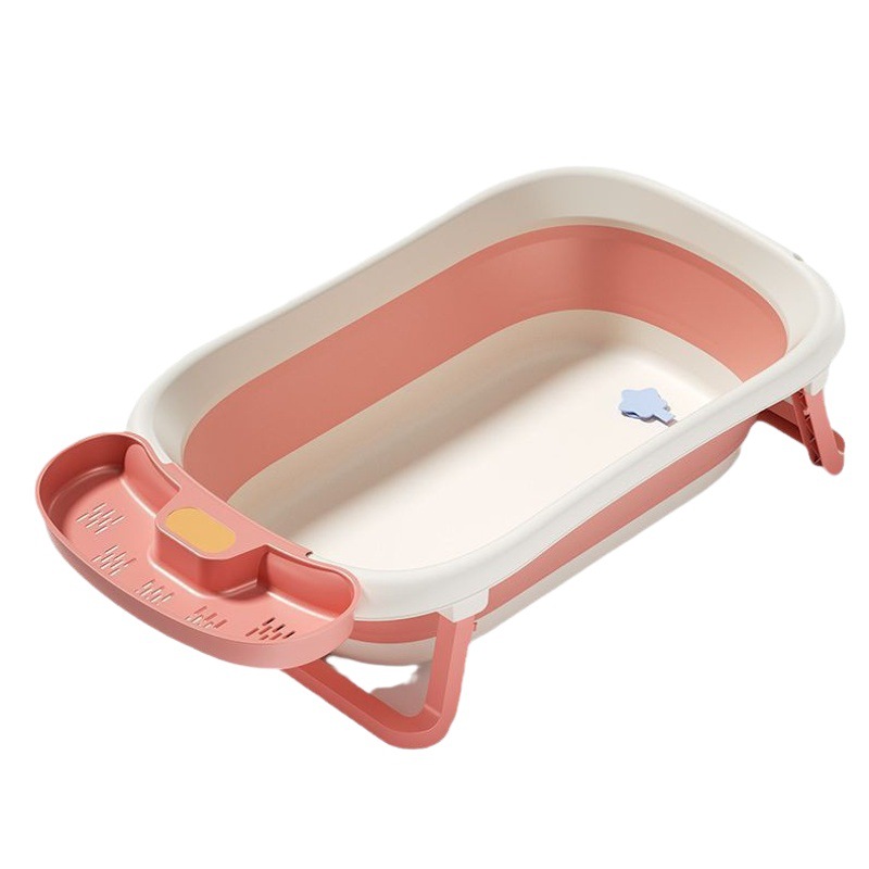 Bañera de bebé plegable bebé sentado y acostado gran cubo de baño niños hogar recién nacido suministros para niños