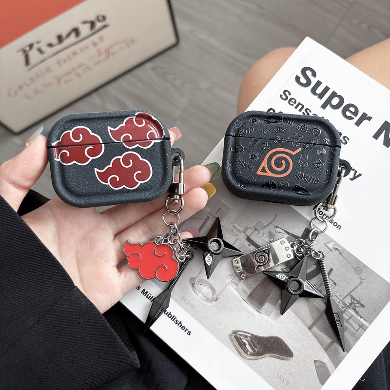 Cartoon Naruto AirPods Pro3 Apple Bluetooth Earphone Case 2/4 Generation Akatsuki Anime Protective Cover Suitable for Use Cartoon Naruto AirPods Pro3 Apple Bluetooth Earphone Case 2/4 Generation Akatsuki Anime Protective Cover Suitable for Use