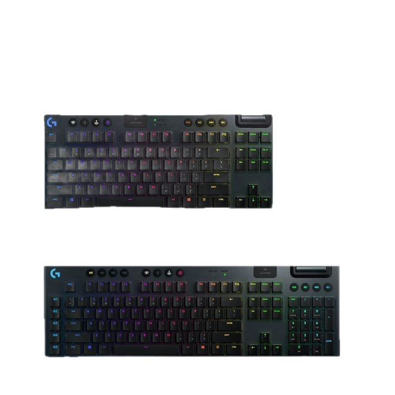 Логитек (G) G913 TKL механическая беспроводная Bluetooth клавиатура с двойной моделью RGB подсветкой, маленький размер без цифровой клавиатуры