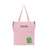 Linen bag for elementary school students for leisure, cartoon cute dinosaur, phone bag, 2023 collection, new collection, Korean style