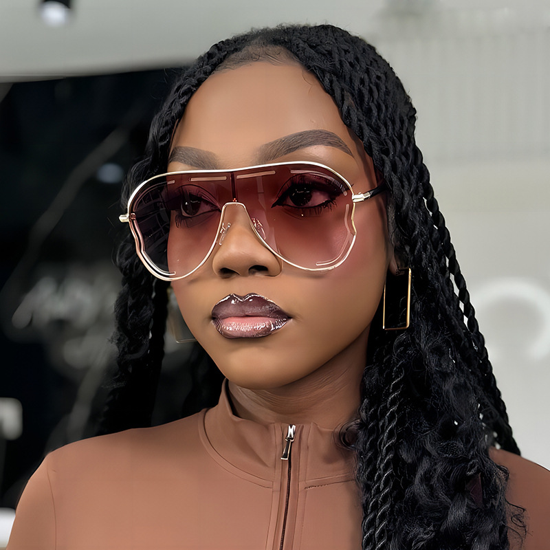 54g Weight Full Frame Glasses Structure Sunglasses Classification PC, UV400 Protection Lens Material toad glasses Glasses Style Outdoor, Travel Occasion Gradient Color Pattern All Seasons Season Unisex Gender Streetwear Style Streetwear Gradient Color PC UV400 Protection Toad Glasses Full Frame Women's Sunglasses 1