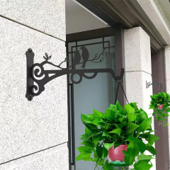 国境を越えた鉄芸壁掛けブラケット花架ベランダ小鳥植木鉢吊り架フック掛け壁ブラケットフック金属