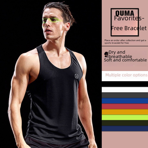 Relaxed Fit Running Shirt, Quick-Dry Breathable and Refreshing Sleeveless T-Shirt for Sports and Fitness, Unisex Yoga Mesh T-shirt with Cruciform Back Design