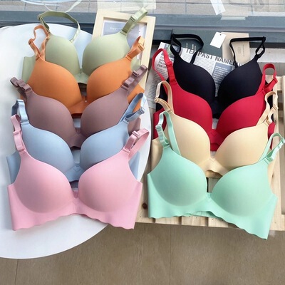 Macaron Seamless Underwear for Women, Wire-Free Push-Up Bra, Breathable and Comfortable, Makes Large Breasts Appear Smaller Macaron Seamless Underwear for Women, Wire-Free Push-Up Bra, Breathable and Comfortable, Makes Large Breasts Appear Smaller