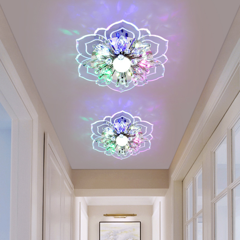 In-Stock Wholesale Crystal Ceiling Lights, Modern Minimalist Entryway Lights, Colorful Living Room Lights, Led Hallway Lights