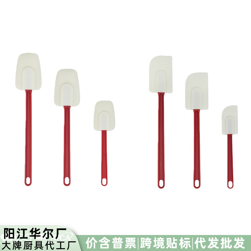 Utensil de horneado raspador de mantequilla 3 piezas conjunto raspador de silicona resistente a altas temperaturas crema de cocina raspador de horneado transfronterizo