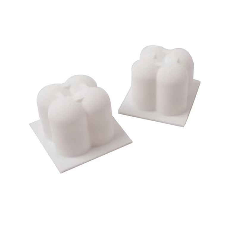 DIY pequeño molde de silicona cubo de chocolate mousse jabón automóvil aroma molde de vela de banda magnética