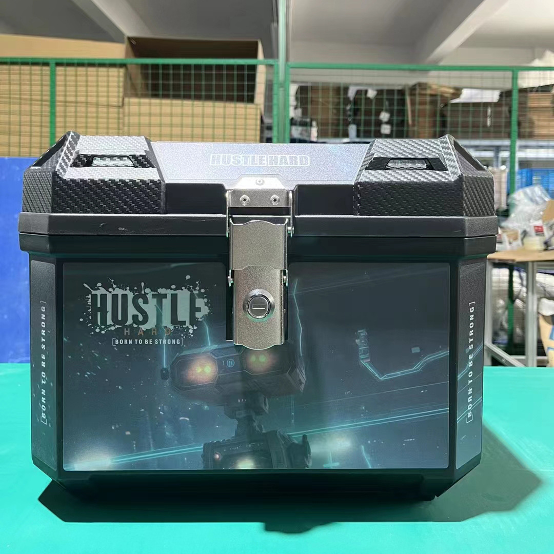 Electric car storage box motorcycle takeaway tail box battery car trunk large large capacity thick durable universal