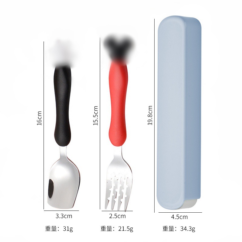 대형 [블루 박스 세트] 블랙 핸들 레드 핸들