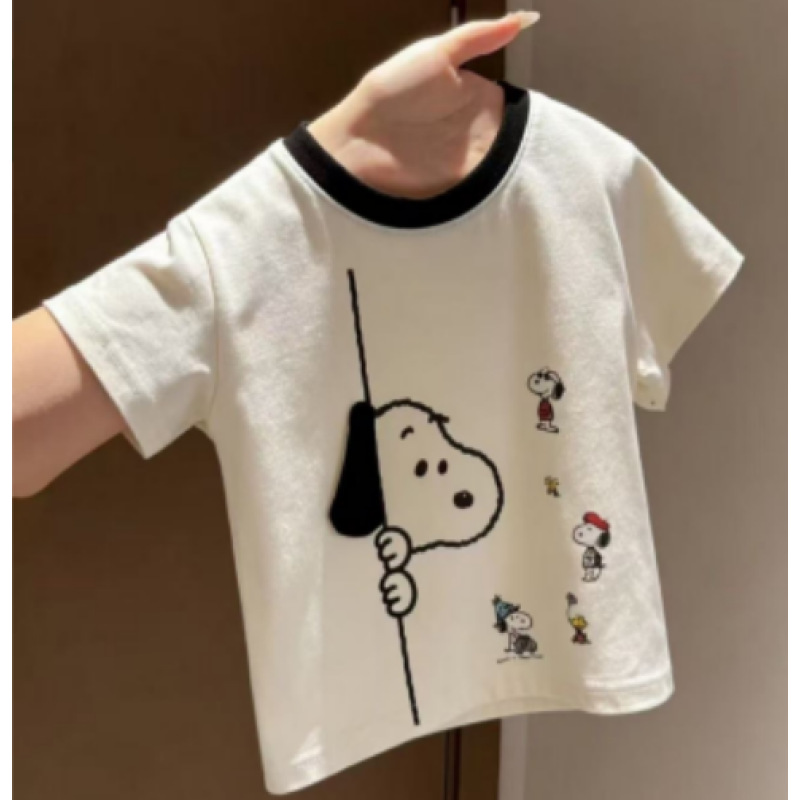 Summer cotton cartoon three dimensional T-shirt