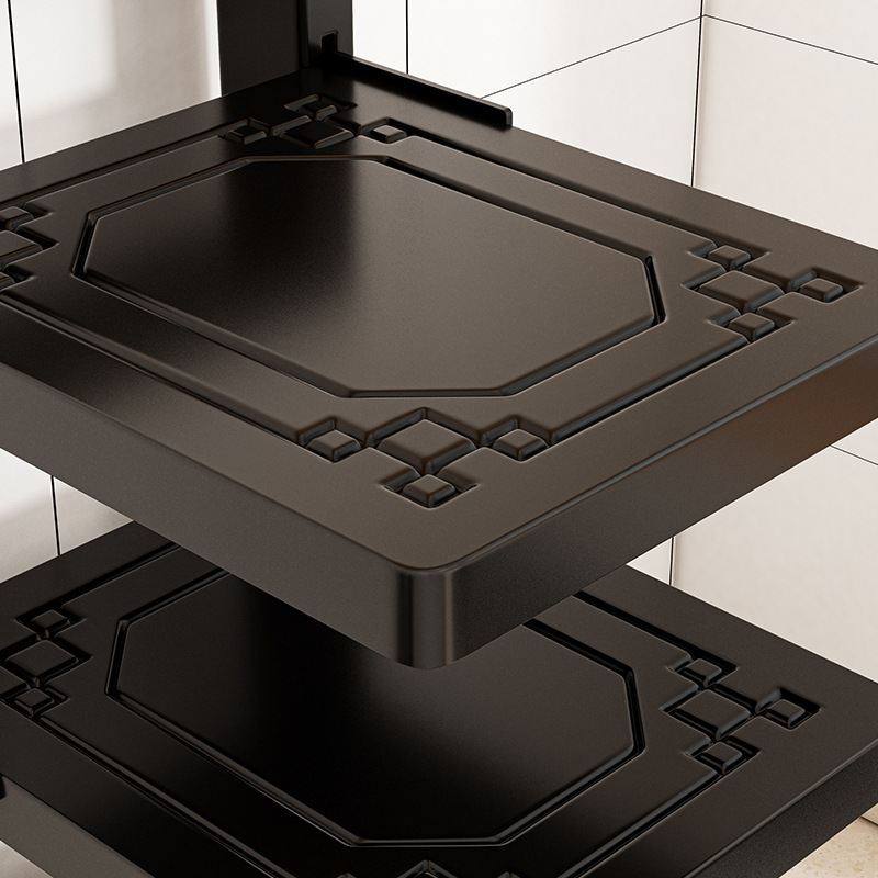 Estante de almacenamiento de cocina estante de almacenamiento de utensilios multicapa de piso doméstico estante de almacenamiento de utensilios multicapa de gabinete de fregadero multifuncional estante de almacenamiento de utensilios en capas