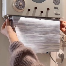 ♤热水器管道遮丑不锈钢磁吸纸巾架厨房卫生间卷纸创意收纳挂