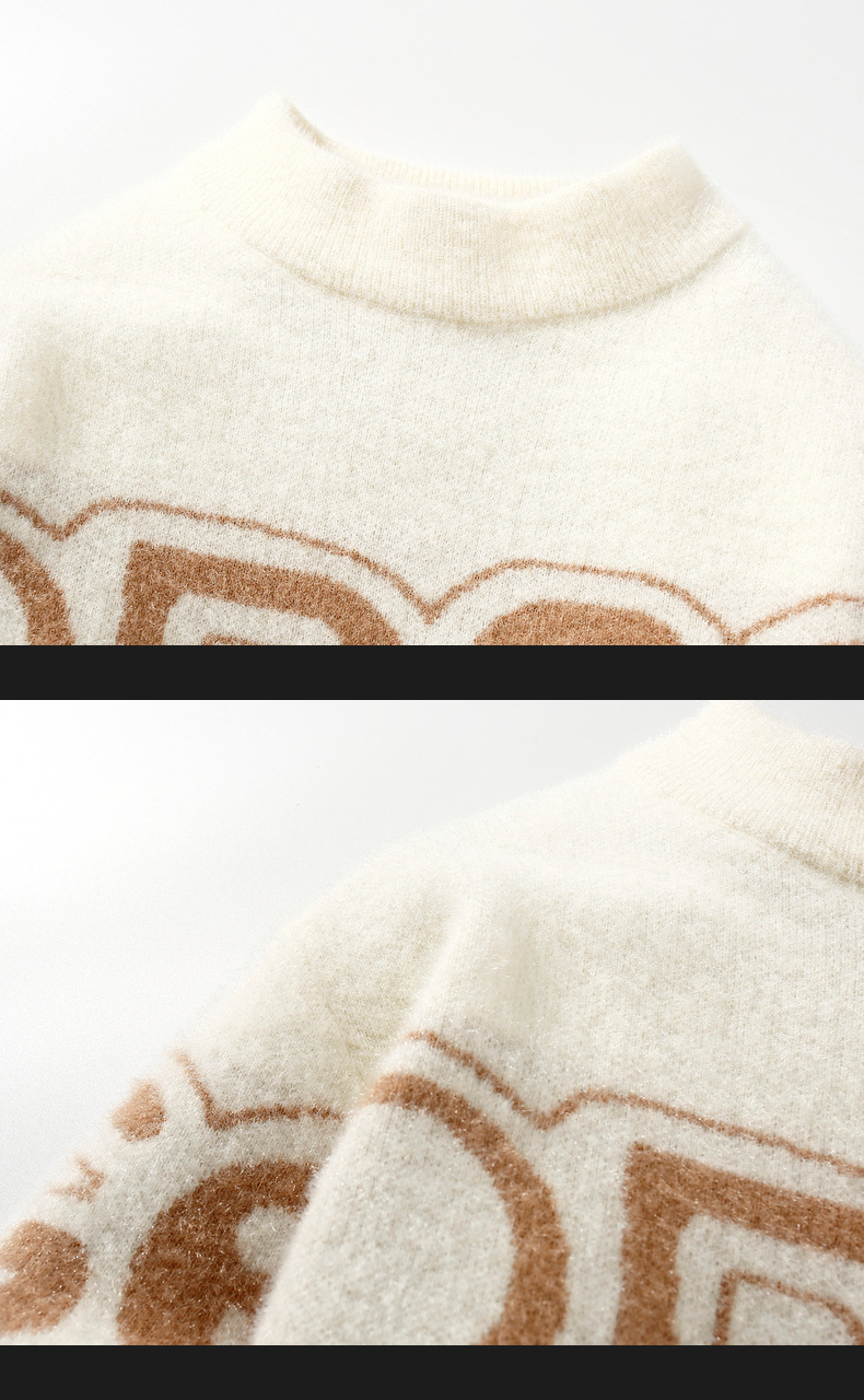 Vêtements pour hommes Cet automne et cet hiver, nouveau pull à col rond pour hommes, mode tendance, chemise décontractée à manches longues en tricot, vêtements pour hommes_voghion.com