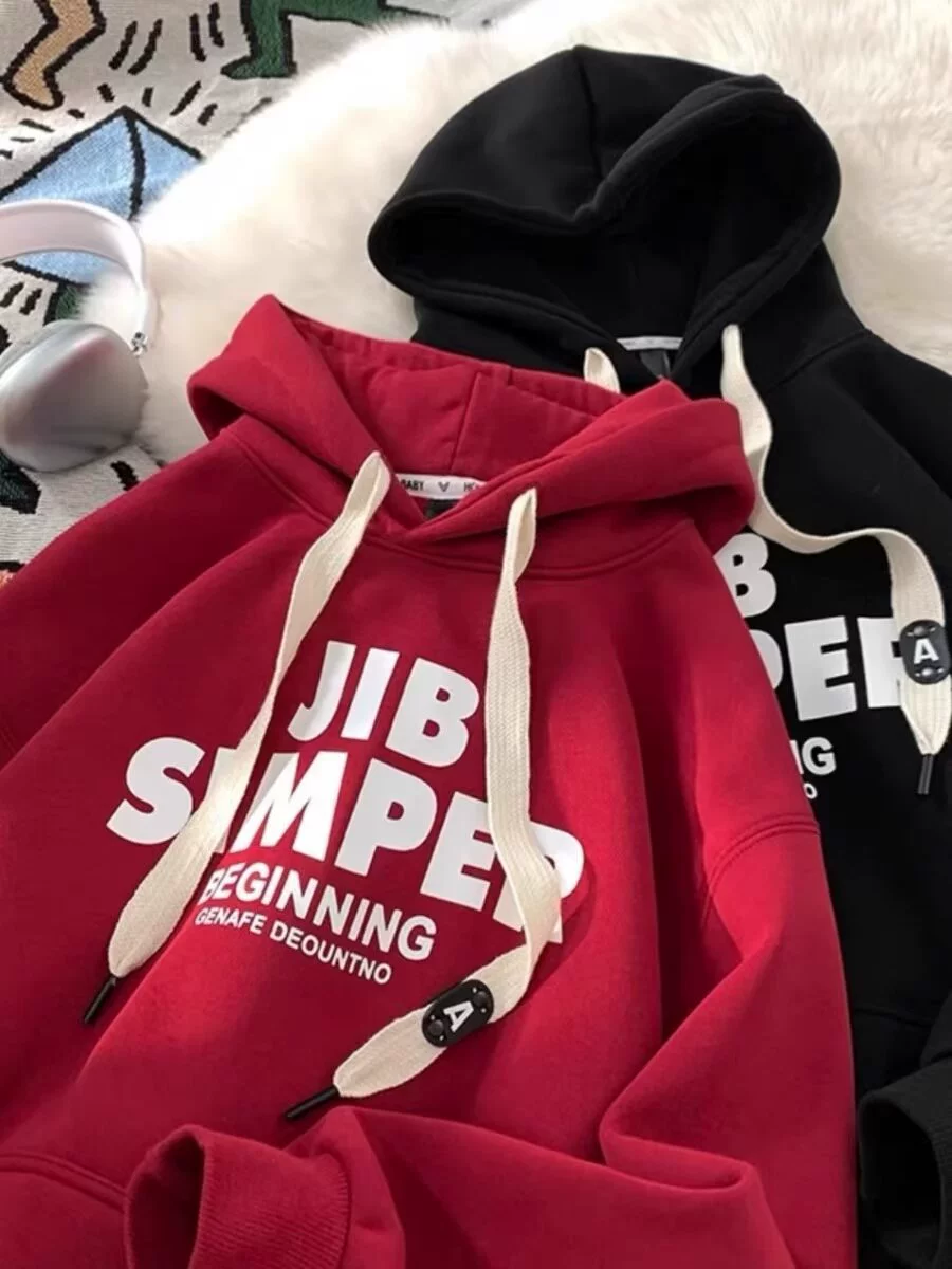 Молодежная популярная дикая повседневная свободная версия молодежная шляпа с длинным рукавом свитера 24 года осень и зима новый мужской