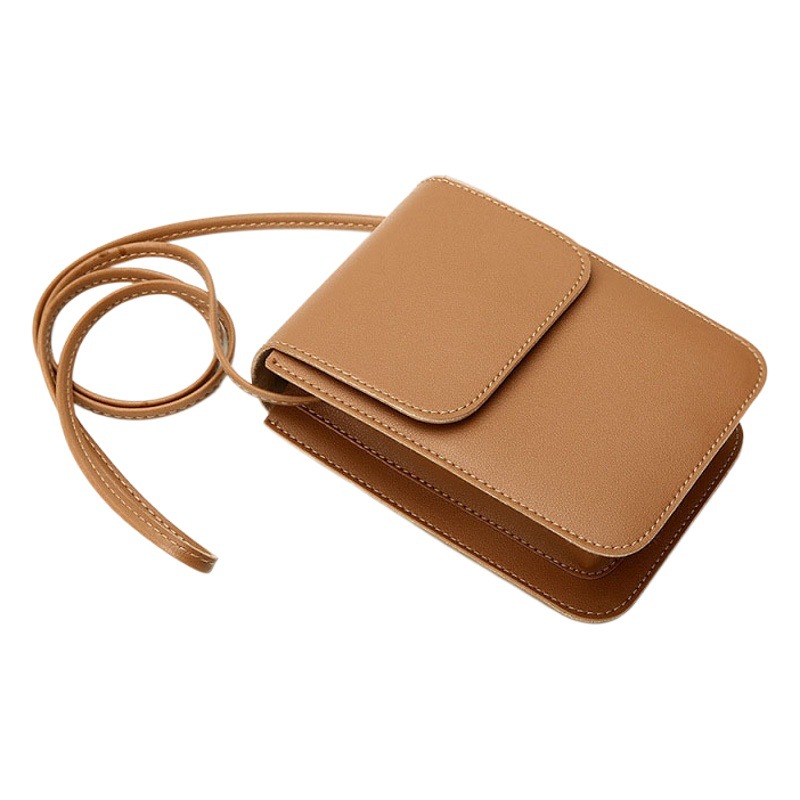 Pequeña bolsa exquisita bolsa de mensajero 2023 nueva bolsa de hombro pequeña bolsa de teléfono móvil vertical femenina mini celebridad Internet pequeña bolsa